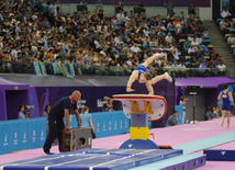 Avropa Oyunlarında idman gimnastikası yarışlarının ikinci gününə start verilib. Bakı, Azərbaycan, 15 iyun 2015